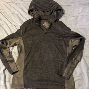 Huk Charcoal and Green Men's Hoodie